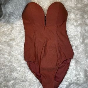 Sweetheart corset bodysuit